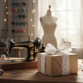 Ribbon für Vintage Schneidewerkzeuge Satinband