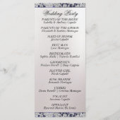 Ribbon & Glitzer auf Perl - Blue Wedding Programm (Rückseite)