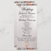 Ribbon & Glitzer auf Perle - Kupferhochzeitprogram Programm (Vorne/Hinten)