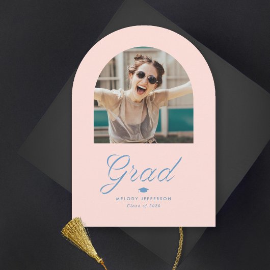 Ribbon Grad Arch Foto Abschluss Einladung