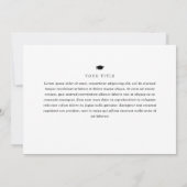 Ribbon Graduate Classic Foto Abschluss Ankündigung (Rückseite)