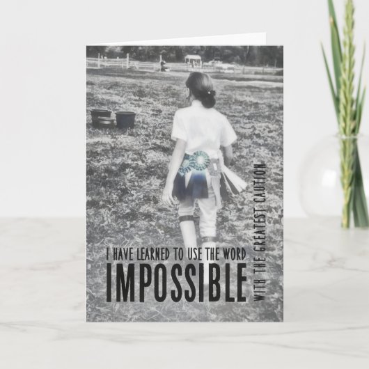 RIBBON-Grußkarte Dankeskarte (Vorderseite)