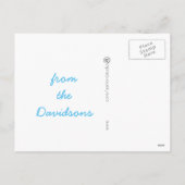 Ribbon Heart Feiertagspostkarte (Rückseite)