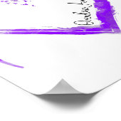 Ribbon Heart Overdose Awareness 1 Poster (Ecke)