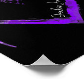 Ribbon Heart Overdose Awareness Poster (Ecke)