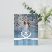 Ribbon Heart Postkarte (Stehend Vorderseite)