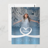 Ribbon Heart Postkarte (Vorne/Hinten)