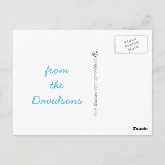 Ribbon Heart Postkarte (Rückseite)