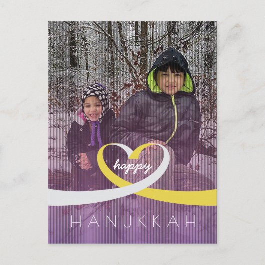 Ribbon Heart Postkarte (Vorderseite)