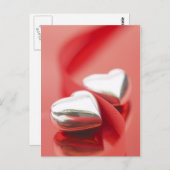 Ribbon Hearts Postkarte (Vorne/Hinten)