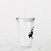 Ribbon-Hexagon-Logo anlässlich der Hochzeit von Vi Acryltrinkbecher (Rechts)