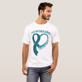 Ribbon hört Ende des Opfers Schuld Angriff Bewusst T-Shirt (Vorne ganz)