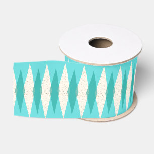 Ribbon im Grosgrain-Stil mit Argyle-Muster im Stil Ripsband