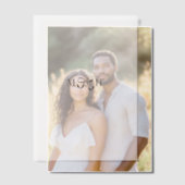 Ribbon-Initials Pergament Einladungen (Versatz (Ehepaar))