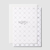 Ribbon-Initials Pergament Einladungen (Versetzt (Einladung))