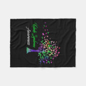 Ribbon Kabuki Syndrom Bewusstsein Fleecedecke (Vorderseite (Horizontal))