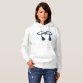Ribbon Knot Womens Hoodie (Vorne ganz)