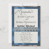 Ribbon & Lace Gettin' Hitched - Blau (Vorderseite)