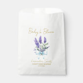 Ribbon | Lavender Seeds Baby Shower Favor Bag Geschenktütchen (Vorderseite)
