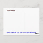 Ribbon Mandala Postkarte (Rückseite)