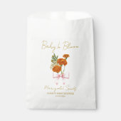 Ribbon | Marigold Seeds Baby Shower Favor Bag Geschenktütchen (Vorderseite)
