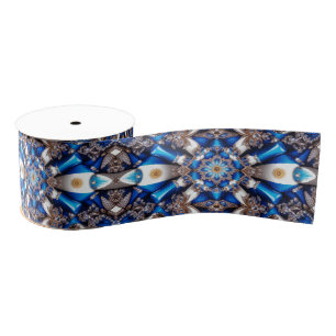 Ribbon mit argentinischen Farben Ripsband