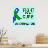 Ribbon Neurofibromatose: Kampf um die Heilung! Poster (Küche)