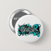 Ribbon Ovarian Cancer Garden Button (Vorne & Hinten)