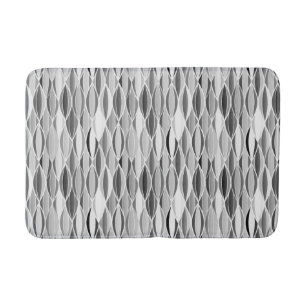 Ribbon Print Mitte des 20. Jahrhunderts - grau/gra Badematte
