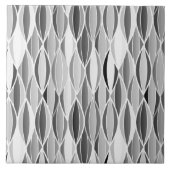 Ribbon Print Mitte des 20. Jahrhunderts - grau/gra Fliese (Vorderseite)