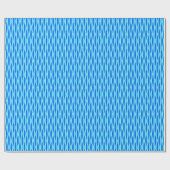 Ribbon Print Mitte des Jahrhunderts - Blautöne Geschenkpapier (Flach)