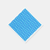 Ribbon Print Mitte des Jahrhunderts - Blautöne Serviette (Ecke)