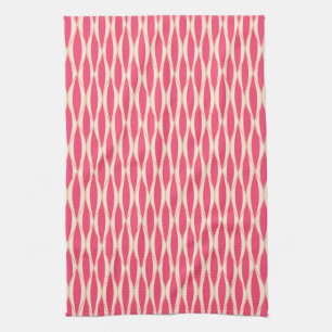 Ribbon Print Mitte des Jahrhunderts - Farbtöne von Küchentuch