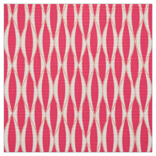 Ribbon Print Mitte des Jahrhunderts - Farbtöne von Stoff