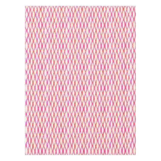 Ribbon Print Mitte des Jahrhunderts - Korallen und Tischdecke (Vorderseite)