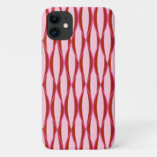 Ribbon Print Mitte des Jahrhunderts - Rosa und Bor Case-Mate iPhone Hülle