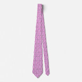 Ribbon-Print Mitte des Jahrhunderts - rosa und gra Krawatte (Vorderseite)