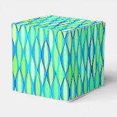 Ribbon Print Mitte des Jahrhunderts - türkis und L Geschenkschachtel (Rückseite)