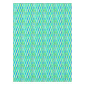 Ribbon Print Mitte des Jahrhunderts - türkis und L Tischdecke (Vorderseite)