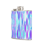 Ribbon Print Mitte des Jahrhunderts - violett und Flachmann (Links)