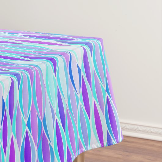 Ribbon Print Mitte des Jahrhunderts - violett und Tischdecke (Beispiel)