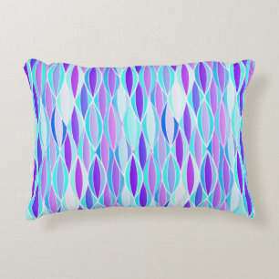 Ribbon Print Mitte des Jahrhunderts - violett und  Zierkissen
