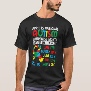 Ribbon Puzzle April ist Nationaler Monat der Autis T-Shirt