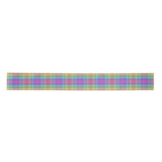 Ribbon - Rainbow Madras Satinband (Vorderseite)