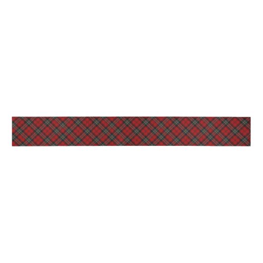 Ribbon - Red Tartan Macpherson Clan Design2 Ripsband (Vorderseite)