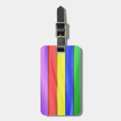 Ribbon-Regenbogenstreifen Gepäckanhänger (Vorderseite vertikal)