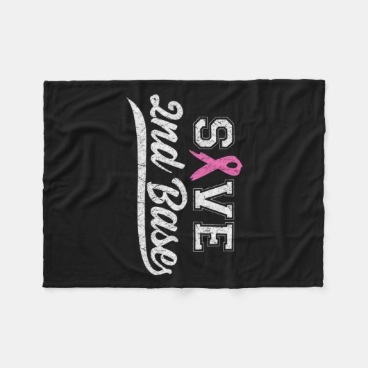 Ribbon Rette das Bewusstsein für den zweiten Brust Fleecedecke (Vorderseite (Horizontal))