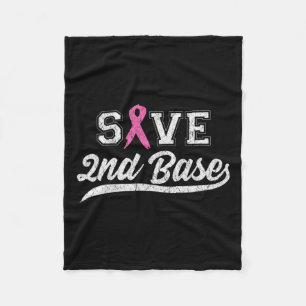 Ribbon Rette das Bewusstsein für den zweiten Brust Fleecedecke