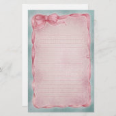 Ribbon Romance Briefpapier (Vorne/Hinten)