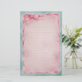 Ribbon Romance Briefpapier (Stehend Vorderseite)